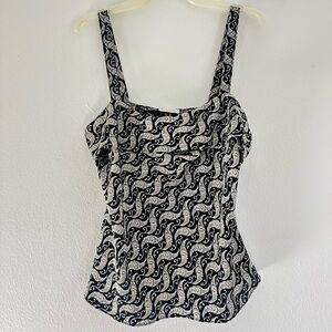Vintage 90s ESCAPADES Paisley Tank Blouse - Medium